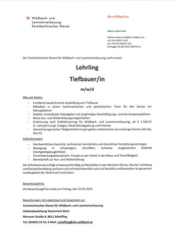 Lehrling Tiefbauer*in